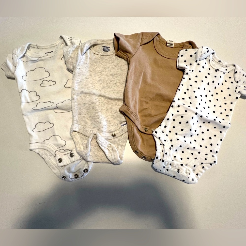 Bundle of Newborn Short Sleeve Onesies